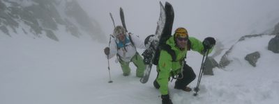 Splitboarding Through The Storm To The Trient Refuge