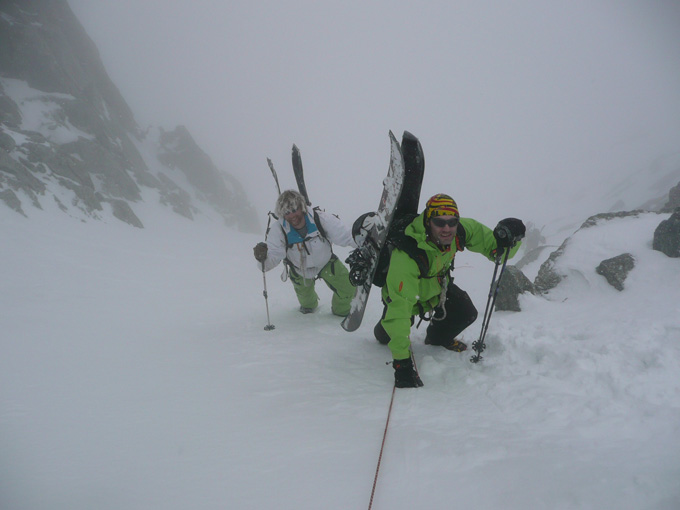 Splitboarding Through The Storm To The Trient Refuge